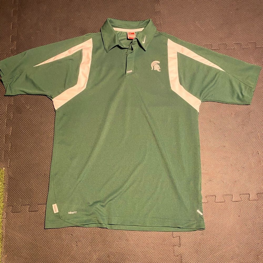 Team Nike Michigan state polo men’s xl football
